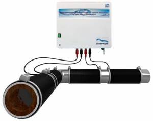 Электромагнитная установка для смягчения воды
