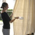 Глажка штор паровым утюгом