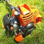 how to perform the first run-in of the gas trimmer engine