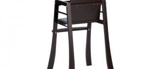 Классический высокий стульчик из дерева