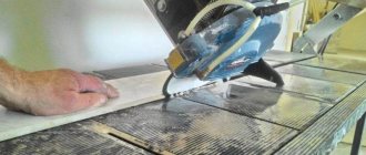 Design of electric tile cutter