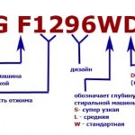 маркировка стиральных машин lg