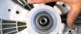 Подшипник, установленный в барабане стиральной машины, можно заменить своими руками