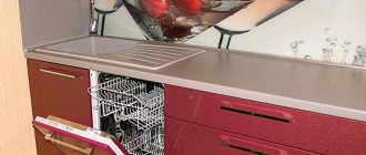 Dishwasher with furniture front