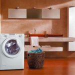 Стиральная машина Канди в интерьере