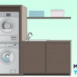 Вертикальное размещение сушильной машины